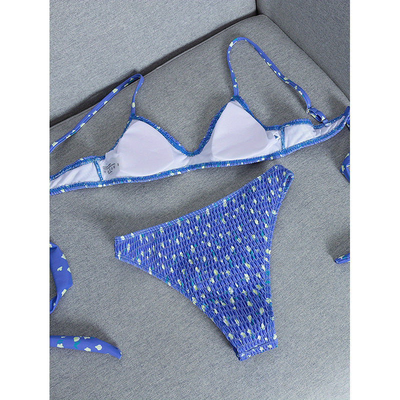 Damen Bikiniset mit verstellbarem Oberteil und hohem Bund Drune