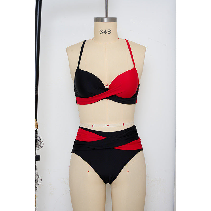 Damen Bikini Set mit verstellbaren Trägern und trendigem Pünktchenmuster Drune