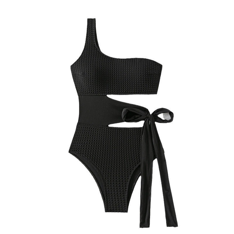 Damen Einseitig Schulterfreier Bikinimoden Drune
