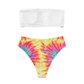 Damen Bikini-Set mit trendigem Bandeau-Oberteil und hohem Taillenschnitt Drune
