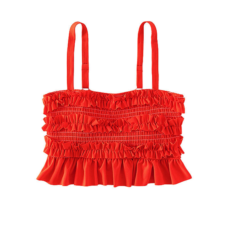 Damen Bikinihose mit voluminösen Rüschendetails Drune