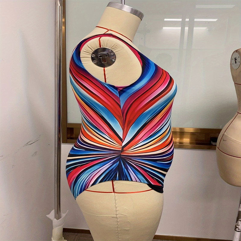 Damen Einteiler Badeanzug mit modernem grafischem Design und figurschmeichelndem Schnitt Drune