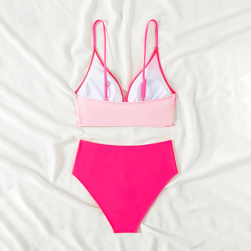 Damen Bikini-Set mit elegantem Wickeldesign und hohem Beinausschnitt Drune