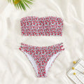 Damen Bandeau-Bikini mit raffinierten Rüschendetails und verstellbaren Trägern Drune