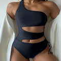Damen Einseitiger Badeanzug mit modernem Cut-Out und sportlichem Schnitt Drune