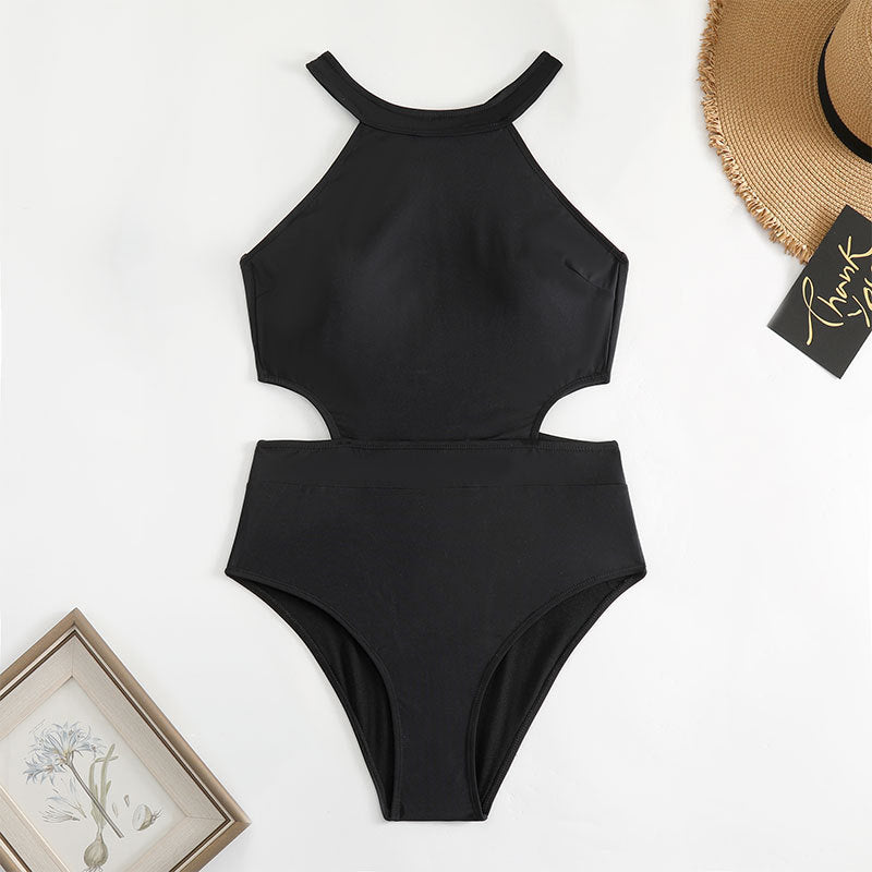 Damen Einteiler Badeanzug mit modischem Cut-Out und sportlichem Design Drune