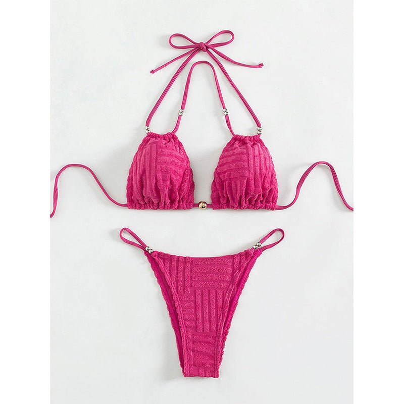Damen Einteiler Badeanzug mit modernes Wickeldetail und figurbetontem Schnitt Drune