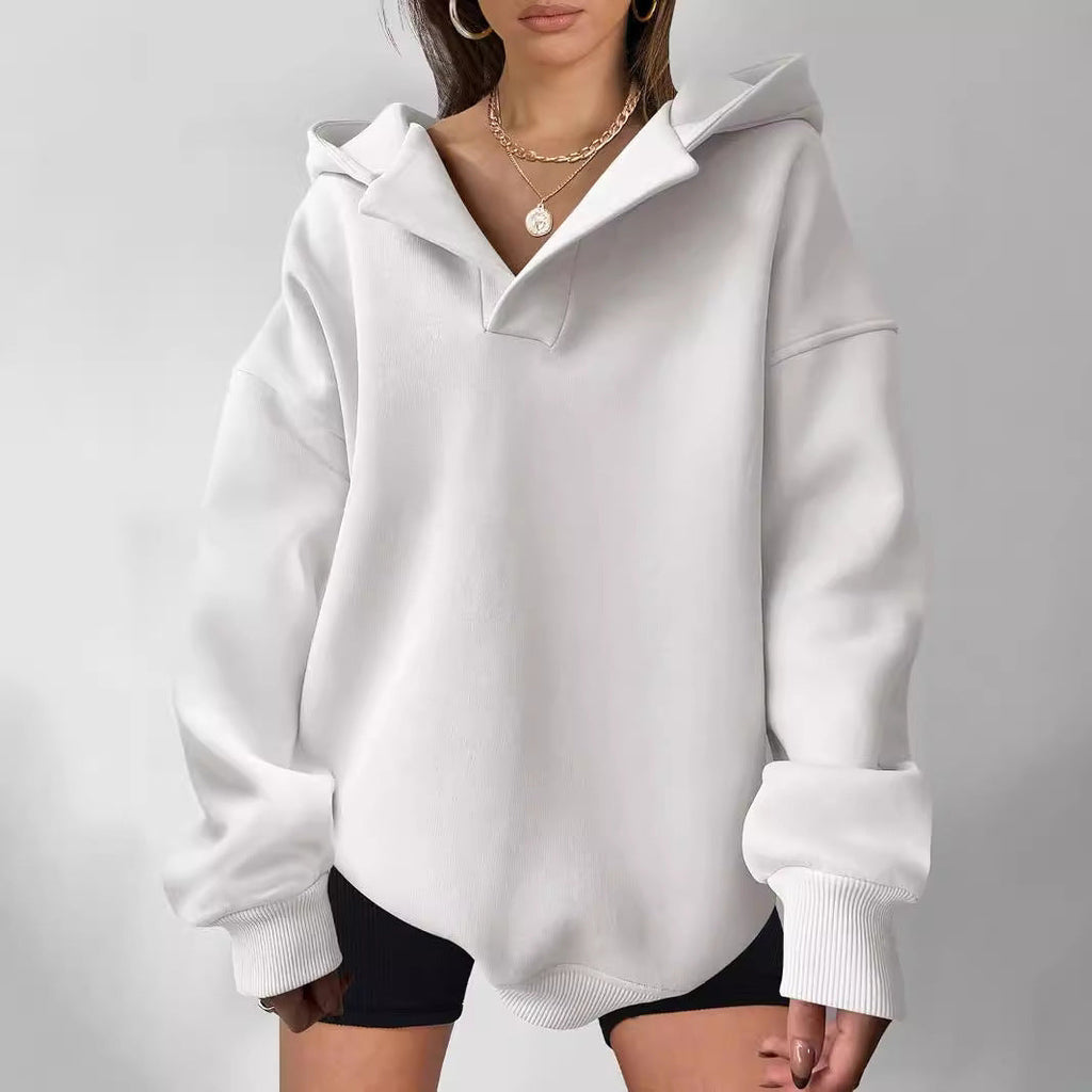 Damen Oversized Kapuzenpullover Drune