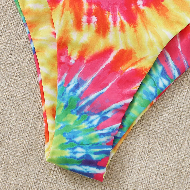 Damen Bikini-Set mit trendigem Bandeau-Oberteil und hohem Taillenschnitt Drune