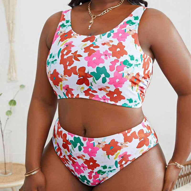 Damen Bikini-Set mit cropped Oberteil und hohem Bund Drune