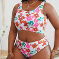Damen Bikini-Set mit cropped Oberteil und hohem Bund Drune