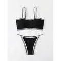 Damen Bikini-Set mit raffinierter Struktur und verstellbaren Trägern Drune