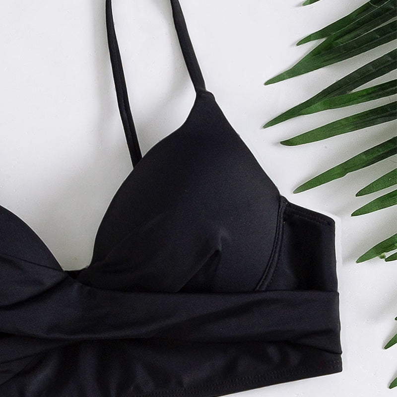 Damen Badeset mit Wickelrock und Bikinitop Drune