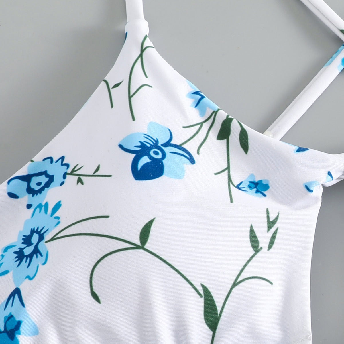 Damen Bikiniset mit verstellbaren Trägern und floralem Musterdruck Drune