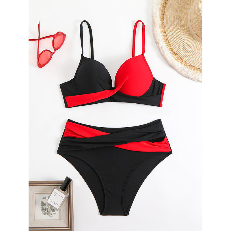 Damen Bikini Set mit verstellbaren Trägern und trendigem Pünktchenmuster Drune