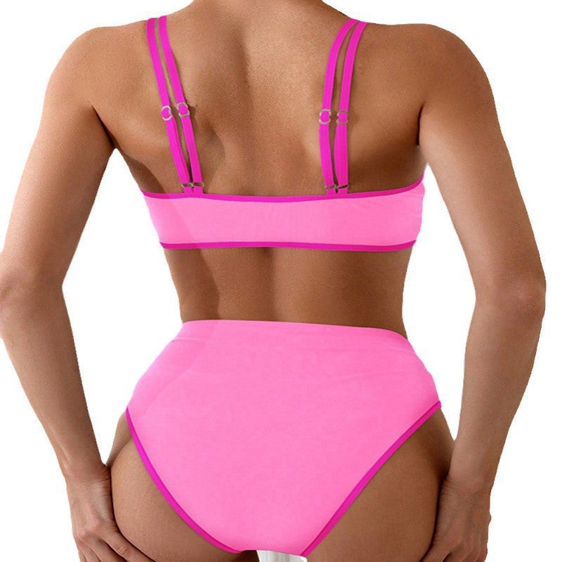Damen Bikini-Set mit modischem Cut-Out und verstellbaren Trägern Drune
