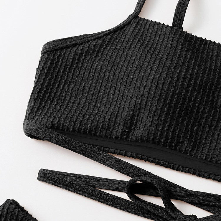 Damen Bikini-Set mit verstellbaren Trägern und modischem Wickeldetail Drune
