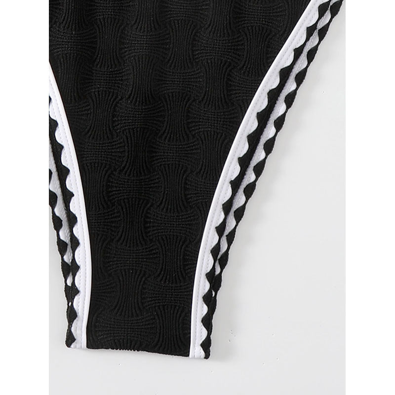 Damen Bikini-Set mit raffinierter Struktur und verstellbaren Trägern Drune