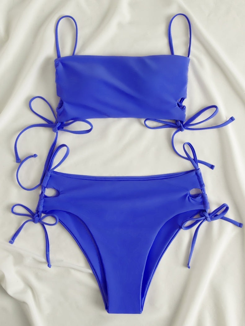 Damen Crop-Top mit verstellbaren Schleifen Drune