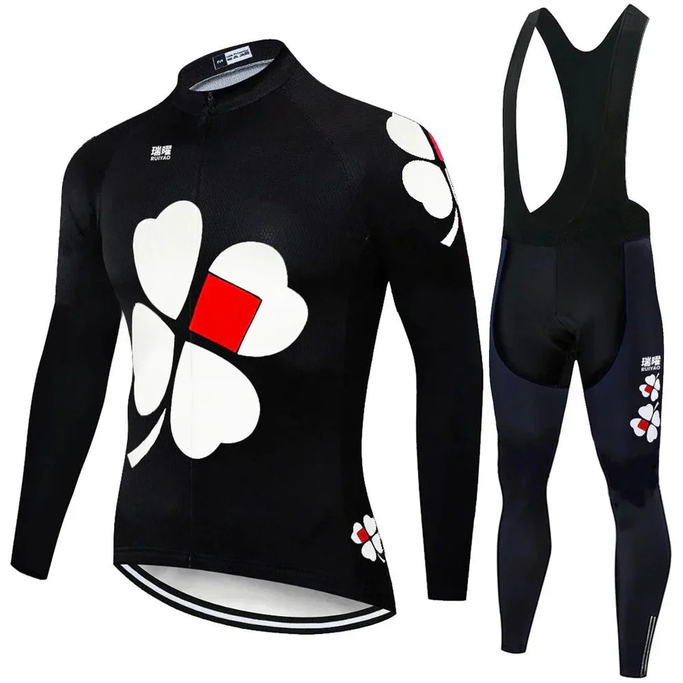 FDJ | Professionelles Radtrikot mit langen Ärmeln