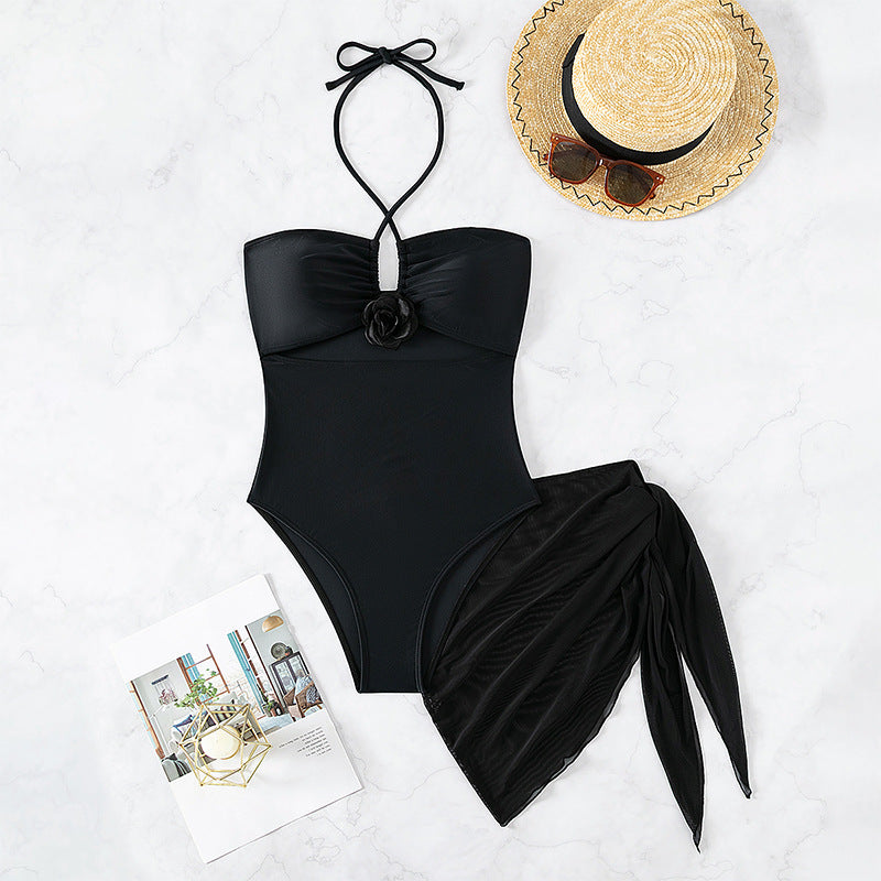 Damen Einteiliger Badeanzug mit modischem Cut-Out und elegantem Wickeldetail Drune