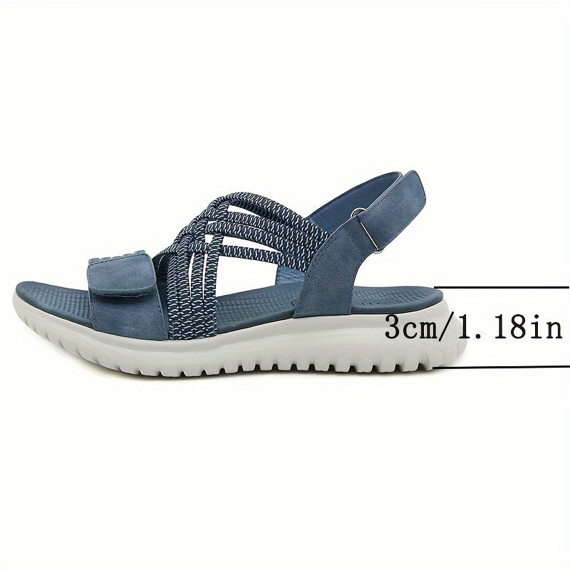 Orthopädische Sandalen Damen | Elastische Flechtriemen & Leichtsohle