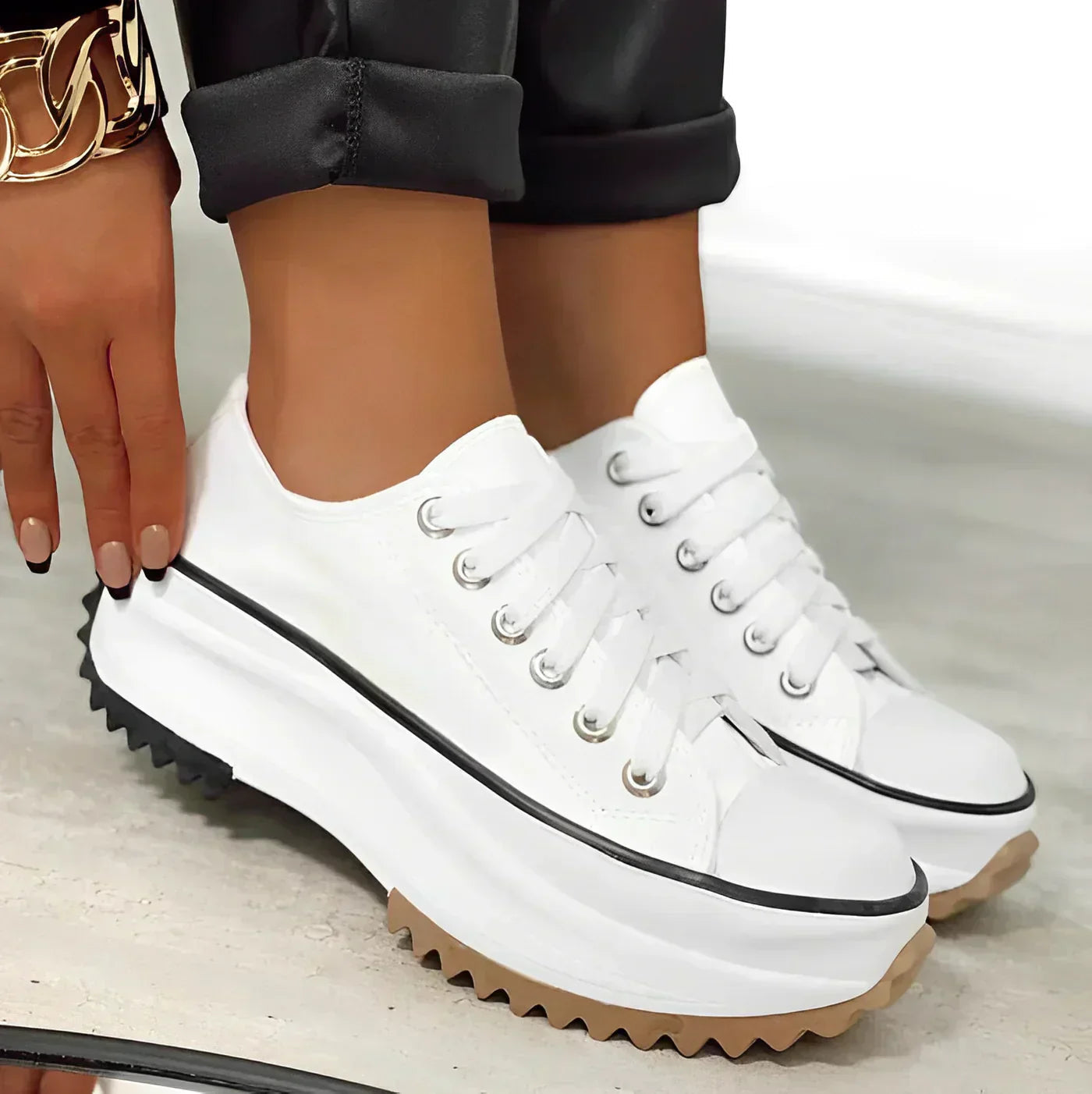 Orthopädische Damen-Plateau-Sneaker mit Arch Support für modernen Komfort