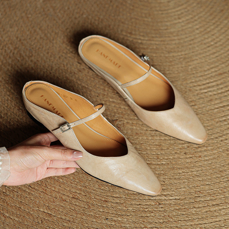 Orthopädische Damen Ballerinas mit Knöchelriemen und Arch Support