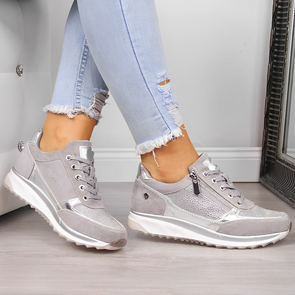 Orthopädische Sneakers mit Reißverschluss und archsupport für jeden Anlass