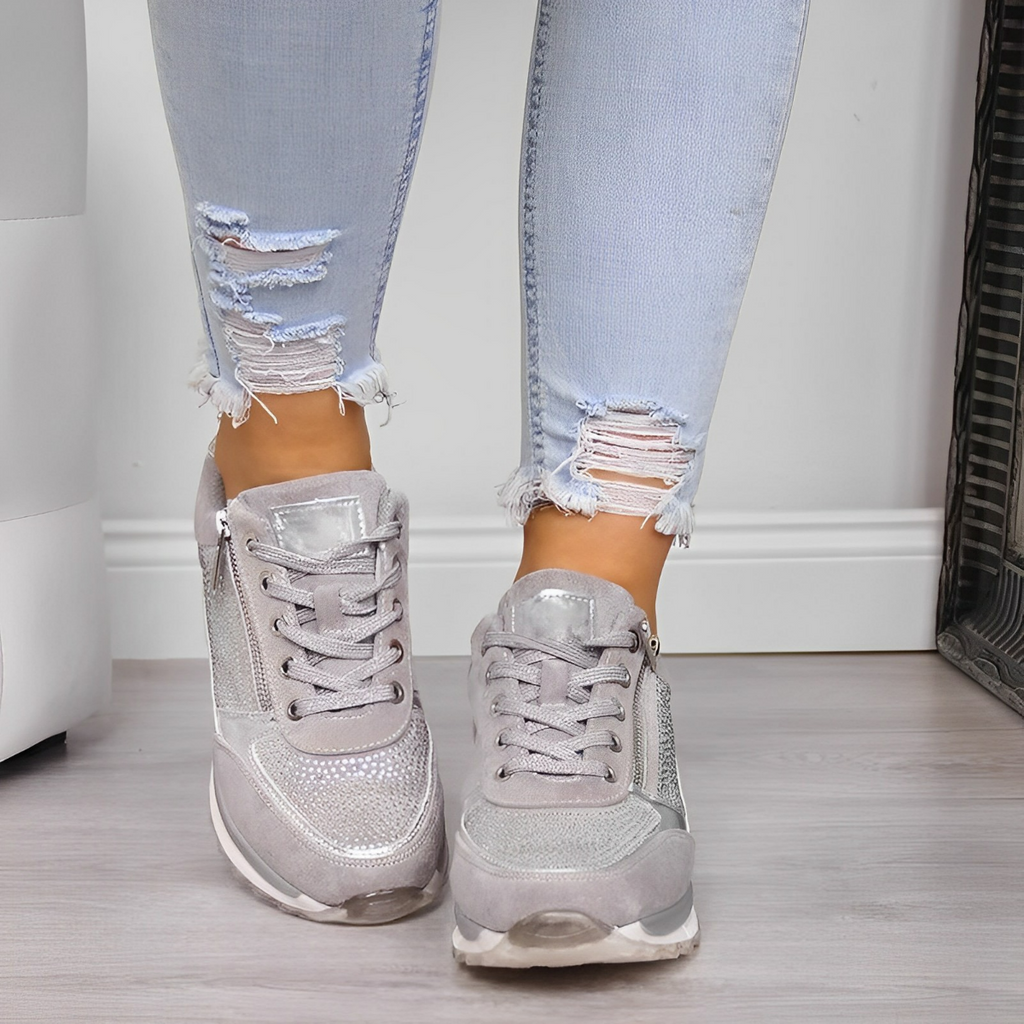 Orthopädische Sneakers mit Reißverschluss und archsupport für jeden Anlass