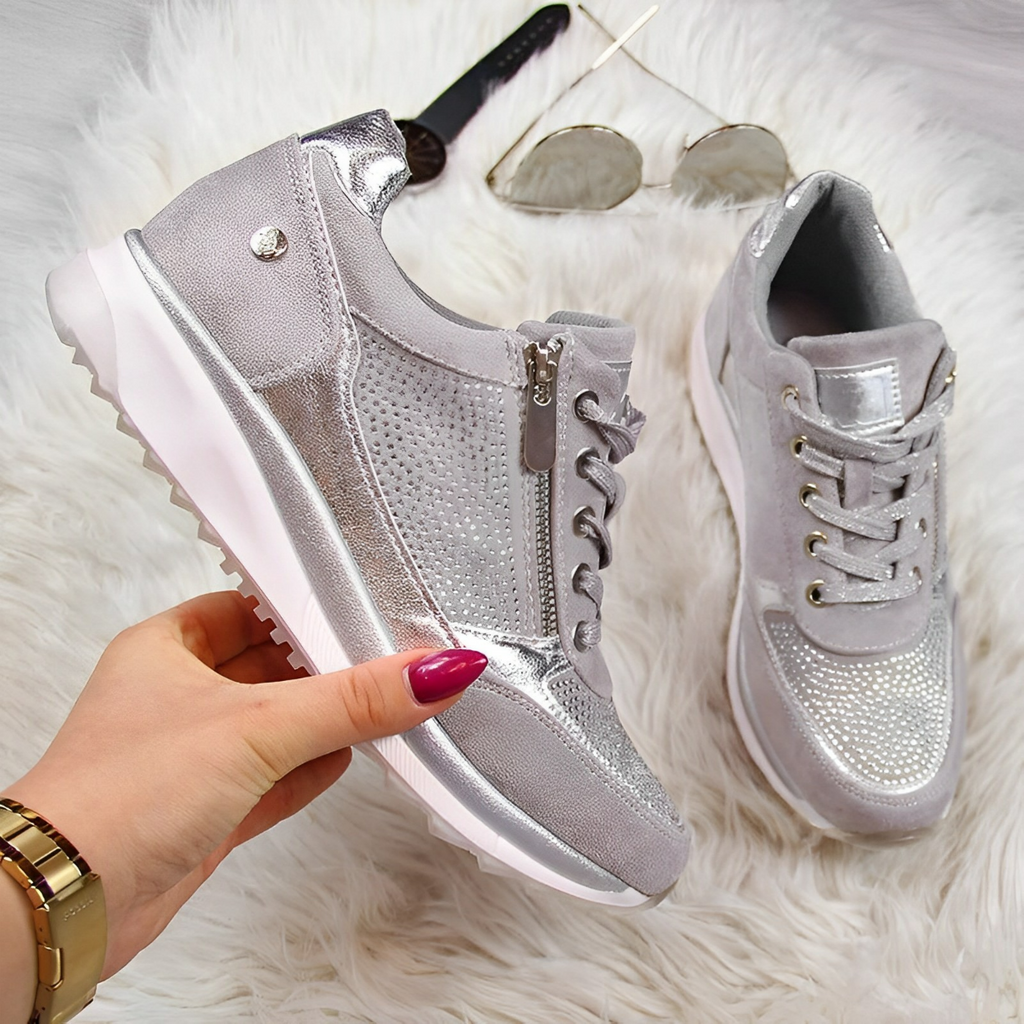 Orthopädische Sneakers mit Reißverschluss und archsupport für jeden Anlass