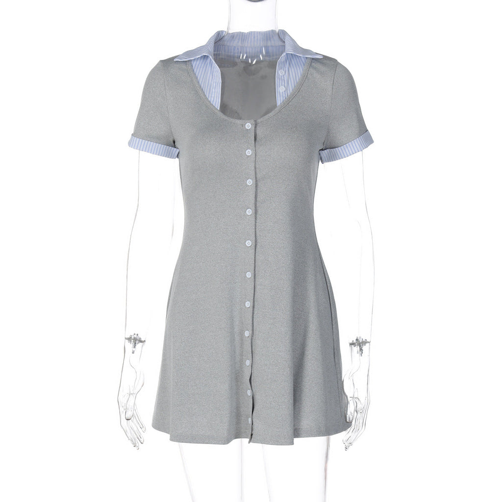 Polo Kleid Damen | Figurbetont & Kontrastkragen