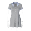 Polo Kleid Damen | Figurbetont & Kontrastkragen