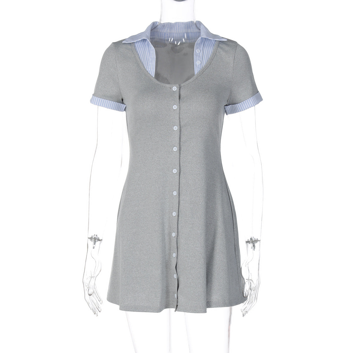 Polo Kleid Damen | Figurbetont & Kontrastkragen