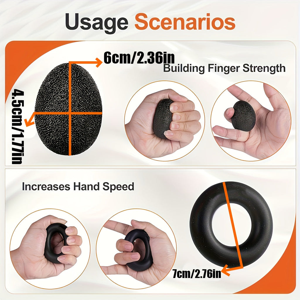 PowerGrip Handtrainer-Set – 5-in-1 für starke Hände und Unterarme