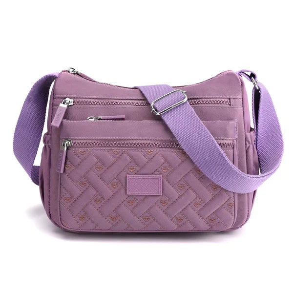 Praktische Damen-Schultertasche aus strapazierfähigem Nylon