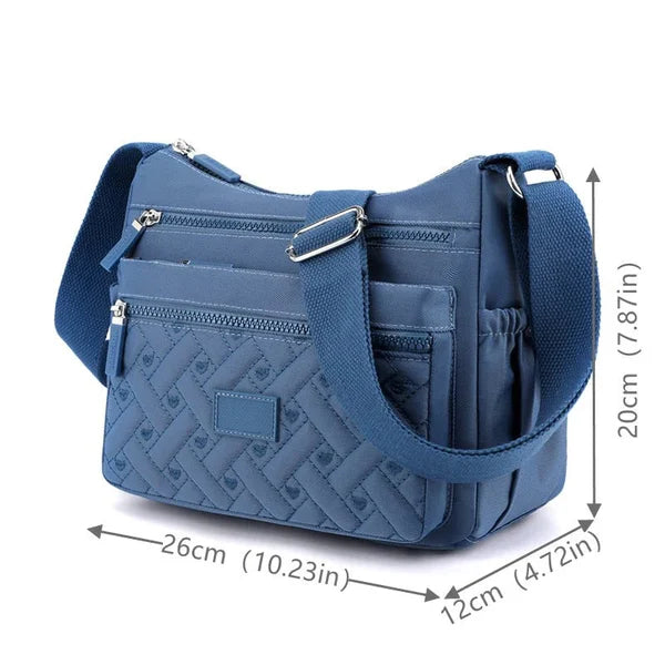 Praktische Damen-Schultertasche aus strapazierfähigem Nylon