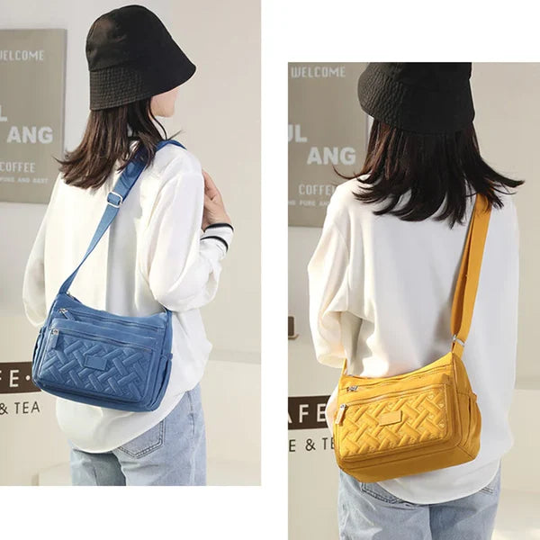 Praktische Damen-Schultertasche aus strapazierfähigem Nylon