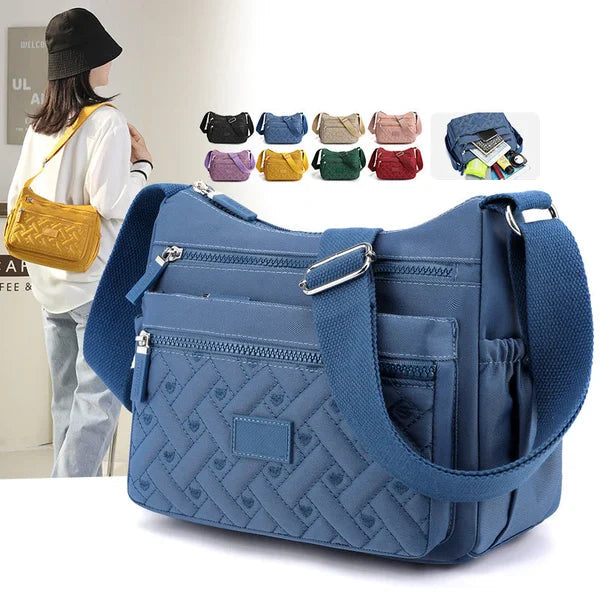 Praktische Damen-Schultertasche aus strapazierfähigem Nylon