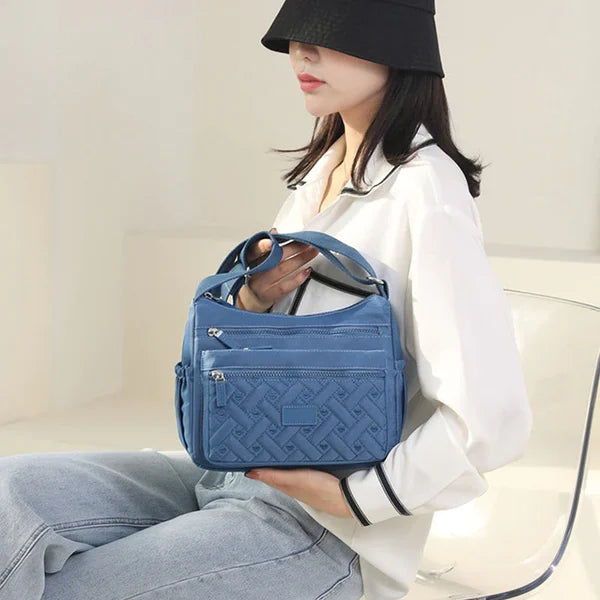 Praktische Damen-Schultertasche aus strapazierfähigem Nylon