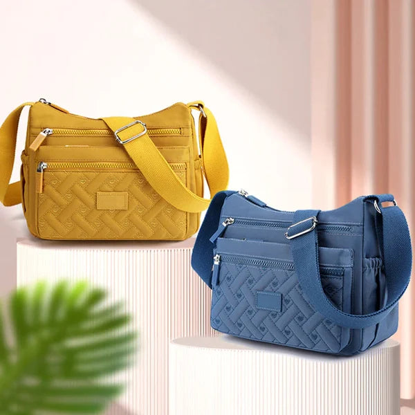 Praktische Damen-Schultertasche aus strapazierfähigem Nylon