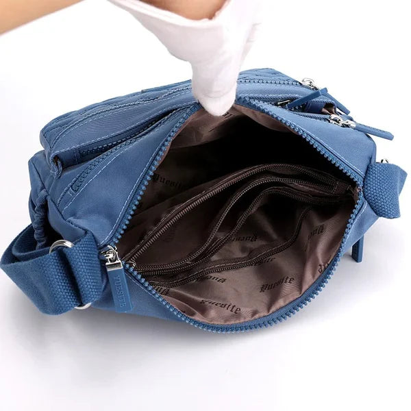 Praktische Damen-Schultertasche aus strapazierfähigem Nylon