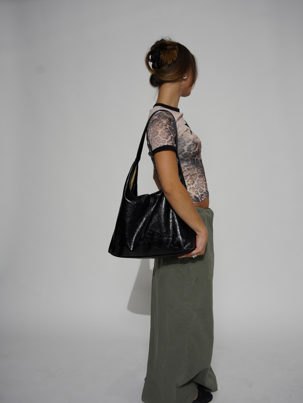 Praktische, stylische Damen-Tragetasche aus Vintage-Leder – robust und langlebig
