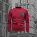 Pullover Herren | Brusttasche & Stehkragen
