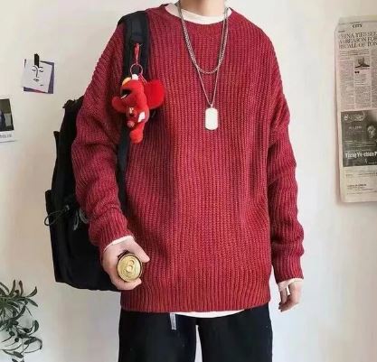 Pullover Herren | Oversized-Schnitt & Rundhalsausschnitt