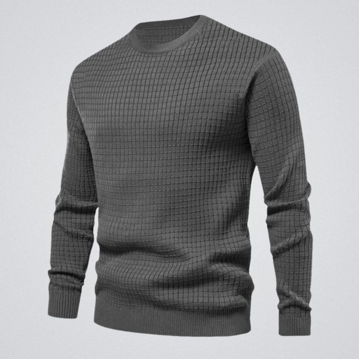 Pullover Herren | Waffelstruktur & Rundhals