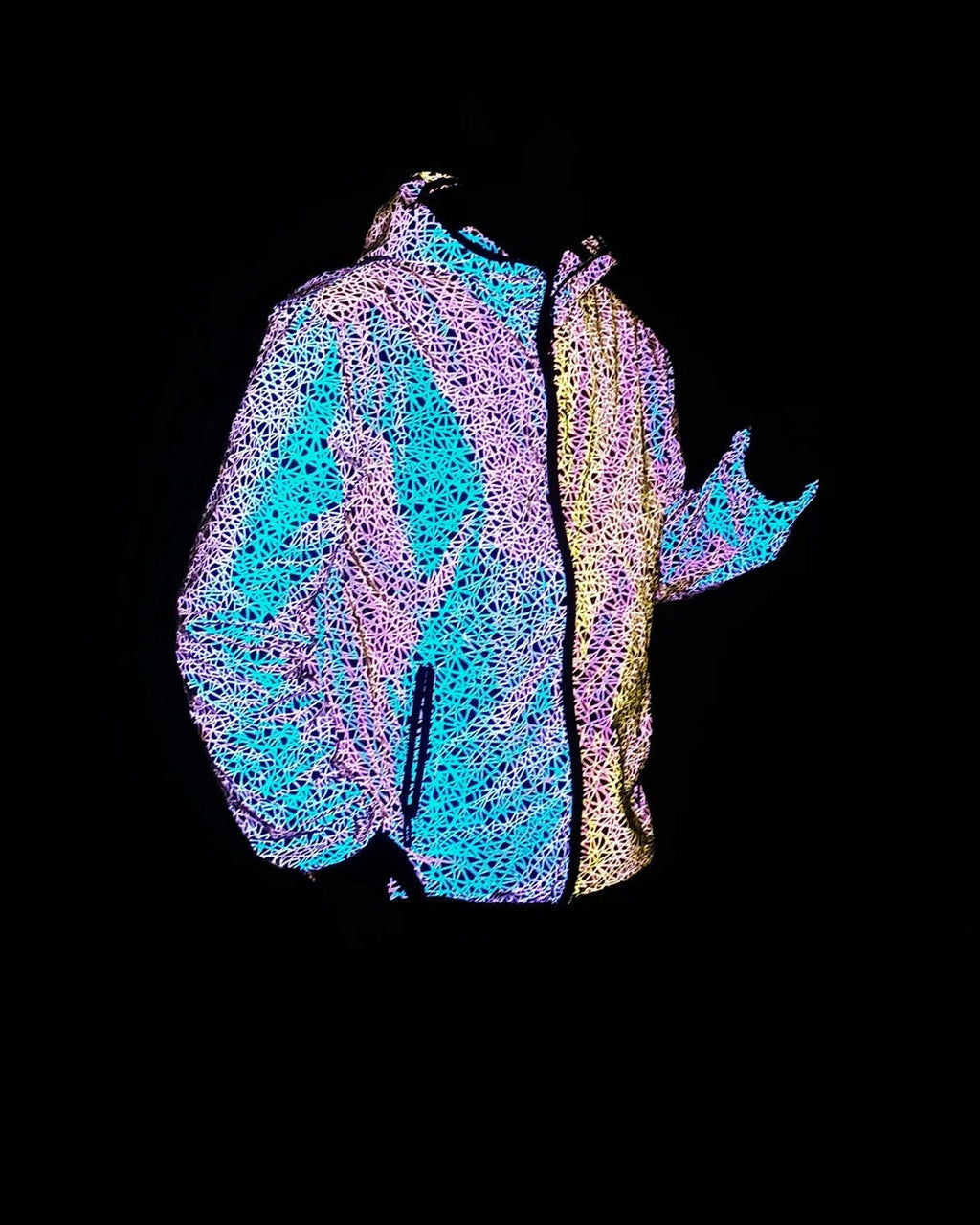 Reflektierende Outdoor Windbreaker Jacke mit Kapuze