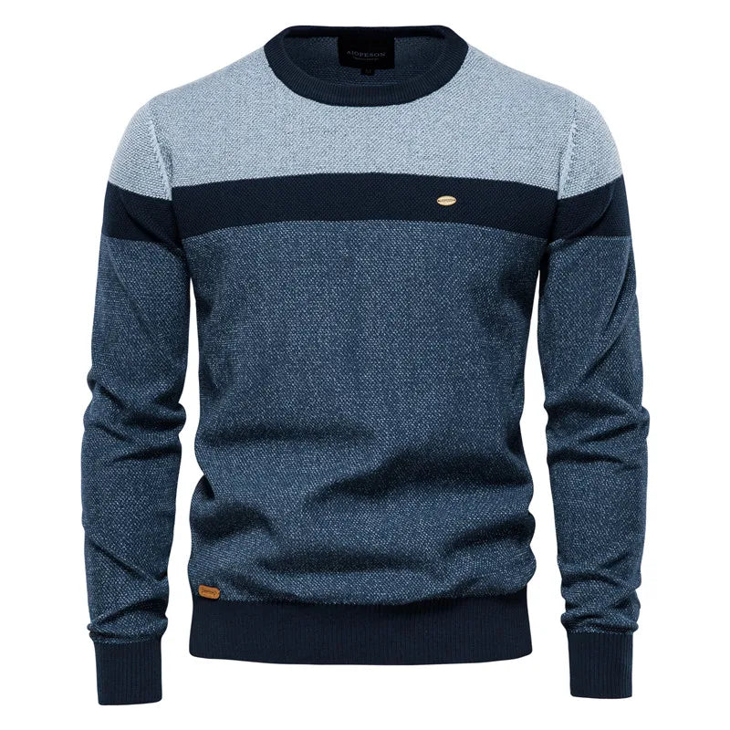 ALBERTO | HERRENPULLOVER MIT RUNDHALSAUSSCHNITT