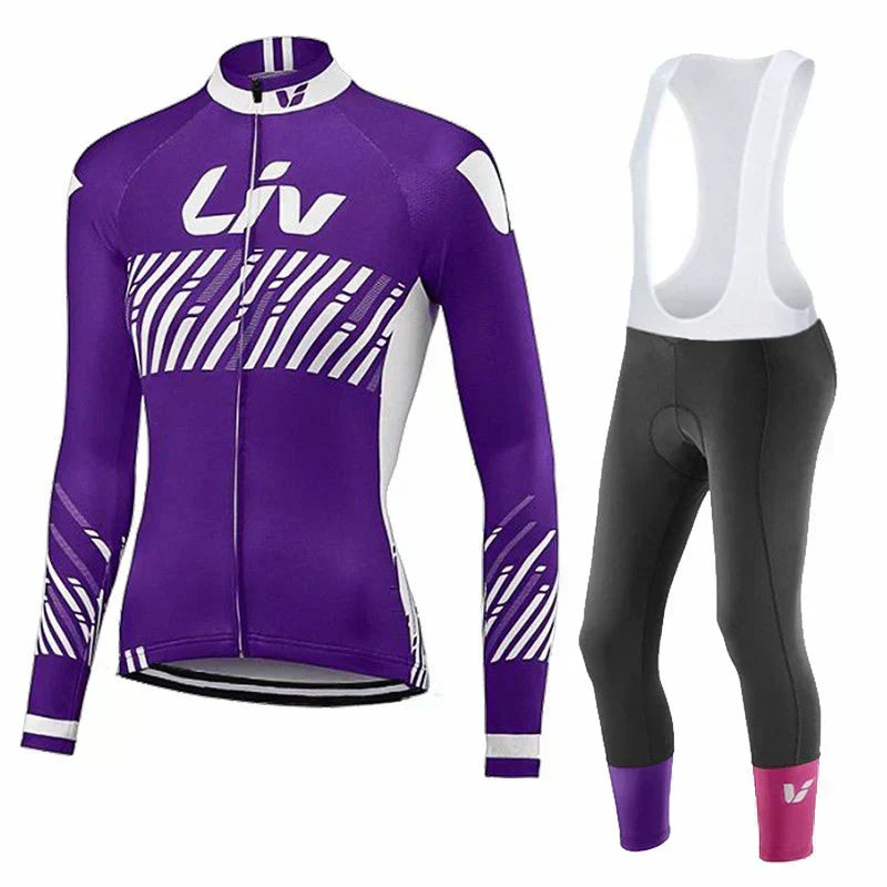 LIV V2 | PRO Winter-Radsportbekleidung für Frauen mit Trägerhosen