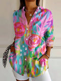 Annika | Bunte Bluse mit verspieltem Print